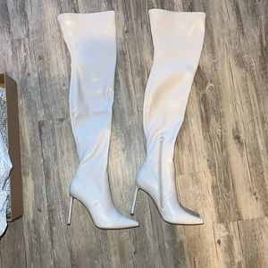 Thigh High Steve Madden Nude Boots 7